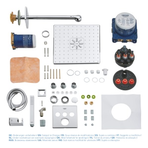 Sistem de dus GROHE SmartControl 310, crom, 2 tipuri de jet, design ultraflat - Img 4