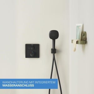 Sistem de dus incastrat GROHE Precision 250 25 cm negru mat cu termostat si functie de economisire a apei - Img 7