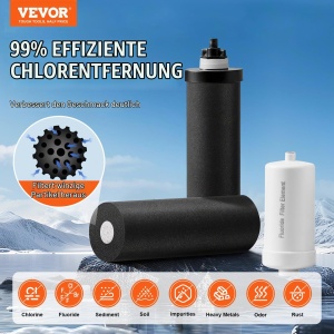 Sistem de filtrare a apei VEVOR din otel inoxidabil, 77,5L, cu filtre activi - Img 2