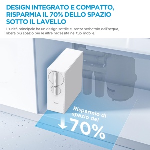 Sistem de filtrare apa cu osmoza inversa Midea MRO2489-600G, 600G rapid, 4 trepte - Img 9