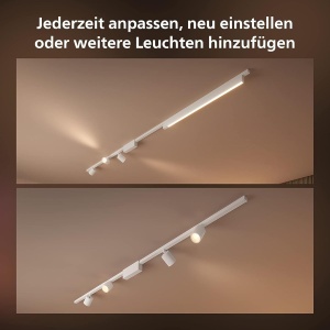 Sistem de iluminat Philips Hue Perifo, 3 spoturi si 1 bara de lumina, 250 cm, negru - Img 4