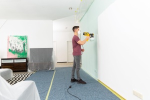 Sistem de pulverizare a vopselei WAGNER W 590 FLEXiO pentru vopsele, lacuri si glazuri pentru pereti si latex in interior si exterior, 15 m2-6 min, recipient 1300 ml/800 ml, 630 W - Img 5
