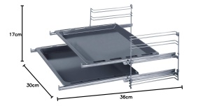 Sistem de Telescop pentru Cuptoare Bosch HEZ438201, 2-fach, Inox - Img 2