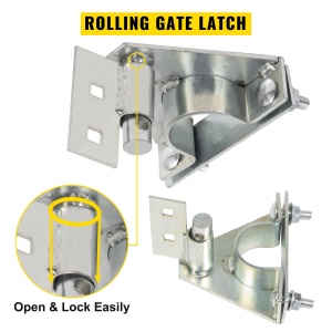 Sistem de usi glisante VEVOR 201 din otel inoxidabil roti cauciucate 15 cm kit complet pentru usi glisante - Img 6