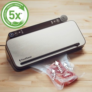 Sistem de Vakuum FoodSaver VS3190X, 1 Rola, 4 Pungi, Argintiu cu Accente Negre - Img 3
