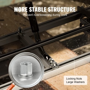 Sistem mobil de taiere lemn VEVOR 355-914mm otel galvanizat ajustabil - Img 5