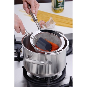 Sita de bucatarie WMF Profi Plus, 16 cm, Cromargan, spulberare usoara - Img 2