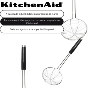Skimmer din otel inoxidabil KitchenAid KCG010OHOBE, cu maner confortabil - Img 3