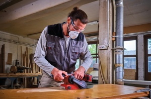 Slefuitor cu banda Einhell TP-BS 18457 Li BL-Solo Motor Brushless 18V Rosu - Img 4
