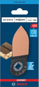 Slefuitor de detaliu Bosch EXPERT AVZ32 RT10, Carbide Technology, 32 x 53 mm - Img 2