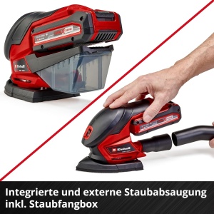 Slefuitor multifunctional Einhell TE-OS 18150 Li-Solo 18V Sistem Extreme Fix - Img 7