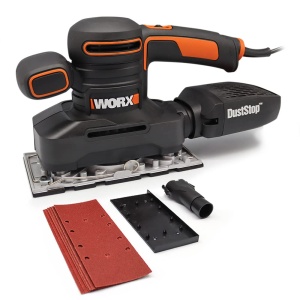 Slefuitor orbital WORX WX641 250 W - Slefuitor la indemana cu microfiltru DUSTSTOP pentru lucrari curate - Circuit oscilant mare si operare usoara