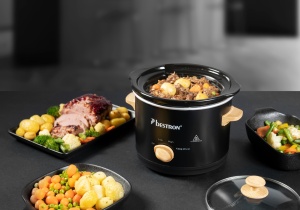 Slow Cooker Bestron ASC150BW, 1.5L, 120W, NegruHolz - Img 3