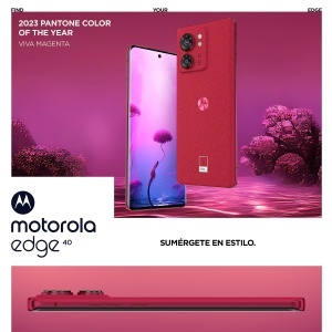 Smartphone Motorola Edge 40, 256GB, 8GB RAM, Dual-SIM, viva-magenta - Img 2