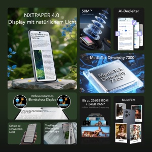 Smartphone TCL NXTPAPER 70 Pro 5G, 6.9 inch, 50MP, 8GB RAM, 256GB ROM - Img 2