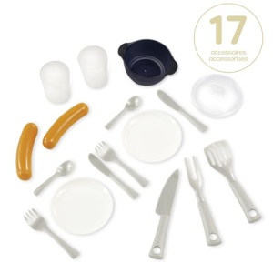 Smoby Life - Accesorii bucatarie de vara - Bucatarie de joaca in aer liber pentru copii cu gratar, chiuveta si accesorii - Potrivit pentru Neo Jura Lodge si alte case - Rezistent la UV si fabricat din plastic reciclat, de la 2 ani - Img 3