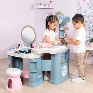 Smoby - My Beauty Center Beauty Studio - Masa de toaleta cu functii electronice si mecanice, multe accesorii, pentru copii de la 3 ani - Img 4