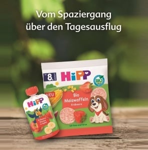 Snack Bio HiPP Maiswaffeln Mango, 8 x 23 g, glutenfrei, fara arome adaugate - Img 3