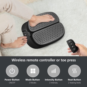 Snailax Aparat de Masaj Picioare cu Vibratie si Incalzire Telecomanda Design Versatil - Img 6