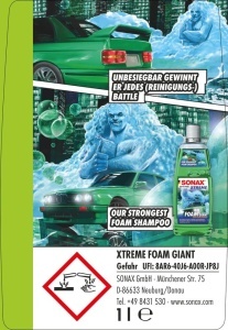 Solutie de curatare auto SONAX XTREME Foam Giant 1L - pH neutru, eficienta ridicata - Img 4