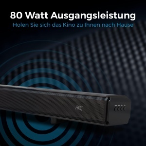 Soundbar Cello YWS23-DE 2.1 Canale 80W Bluetooth Negru - Img 2