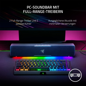Soundbar Razer Leviathan V2 X, compact, Bluetooth 5.0, RGB, negru - Img 3