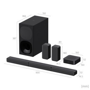 Soundbar Sony HT-S40R 5.1 Canale, 600W, Subwoofer, Rear Speakers Wireless - Img 7