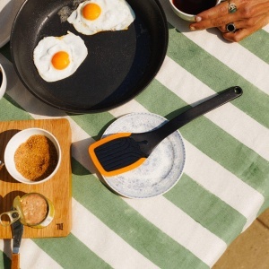 Spatula pentru gatit Fiskars Functional Form, 29 cm, PlasticSilikon, NegruPortocaliu - Img 11