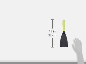 Spatula pentru prajit Ibili, Nylon, negruverde, 32 x 10 cm - Img 3