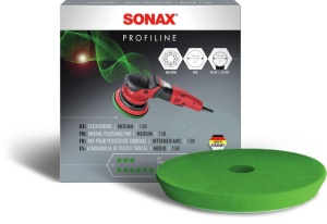 Sponge de polishare SONAX ExzenterPad medium 150 mm, densitate medie, pentru masini de polishat