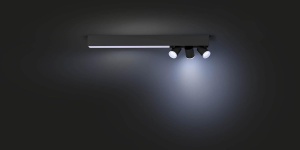 Spot LED Philips Hue Centris, 3 corpuri de iluminat, dimmabil, 16 milioane culori, negru - Img 6