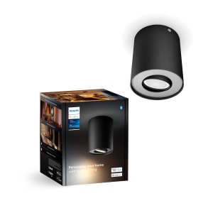 Spot LED Philips Hue White Ambiance Pillar Negru Lumina Reglabila Control prin Aplicatie