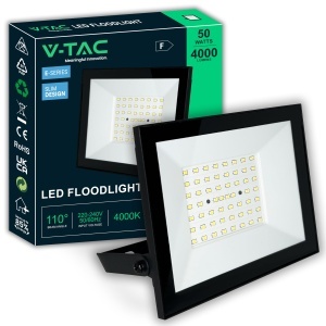 Spot LED V-TAC E-SERIES 50W, 4000 Lumen, design super slim, IP65