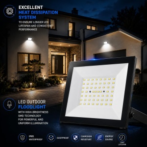 Spot LED V-TAC E-Series 50W, 4000 Lumen, Kaltwei 6500K - Img 4