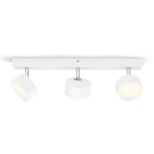 Spoturi LED Philips Bracia 3-flammige Alb Lumina Calda Economie Energie