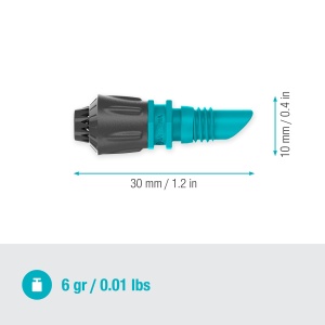 Spray pentru irigare Gardena Micro-Drip 360 Grade, 3 m, Anthracit si Turcoaz - Img 3