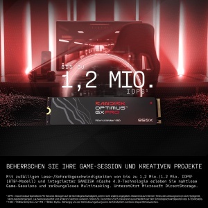 SSD SanDisk Optimus GX PRO 850X NVMe 2 TB, 73006600 MBs, M.2 2280 - Img 2
