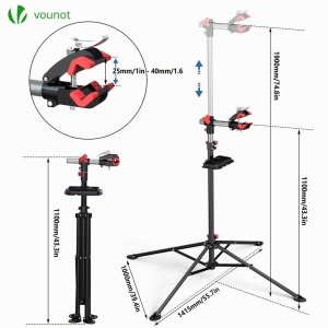 Stand de reparatii pentru biciclete VOUNOT, inalt adjustable, cu suport magnetic pentru unelte - Img 2