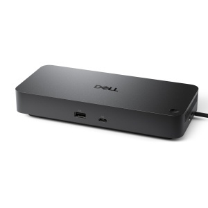 Statie de andocare USB-C Dell Pro Dock WD25, 100W, 4 display-uri, design compact