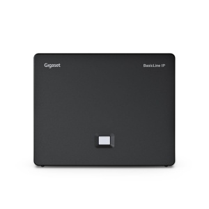 Statie de baza IP Gigaset BasicLine pentru telefonie, neagra, suporta 6 mobilte