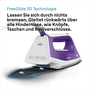 Statie de calcat Braun CareStyle 1 IS1014VI 2200W Abur vertical Alb-Violet - Img 7