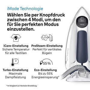 Statie de calcat Braun CareStyle 7 Pro IS 7282 BL 2700W Abur vertical Tehnologie iCare - Img 7