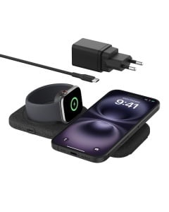 Statie de incarcare wireless Belkin BoostCharge Pro 2-in-1 Qi2 15W