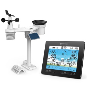 Statie Meteo Bresser 6-Tage 4CAST PRO 7-in-1 solar, Negru, Wi-Fi