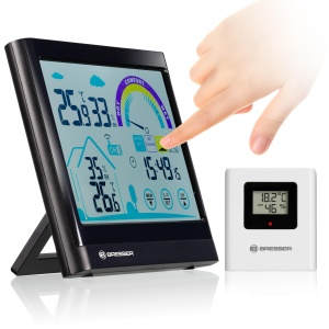 Statie meteo Bresser VentAir 7007402 Touchscreen recomandare ventilatie negru