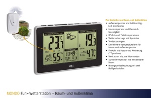 Statie Meteo TFA Dostmann Mondo 35.1151.01, cu senzor exterior, neagra - Img 6