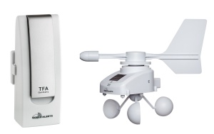 Statie Meteo TFA Dostmann Weatherhub cu Anemometru Solar, 104 mm