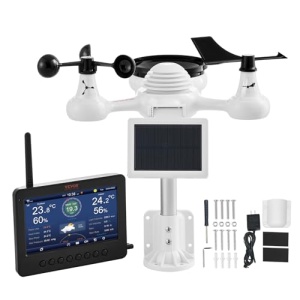 Statie meteo VEVOR YT60233 7-in-1 Wi-Fi Display TFT 73 inch Senzor solar - Img 10