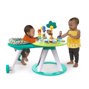 Station de joaca Bright Starts Around We Go Tropic Cool 2-in-1, Verde, cu 10 activitati - Img 11