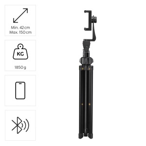 Stativ foto Hama Rotary Smartphone II, 150 cm, cu Bluetooth si suport pentru smartphone - Img 2
